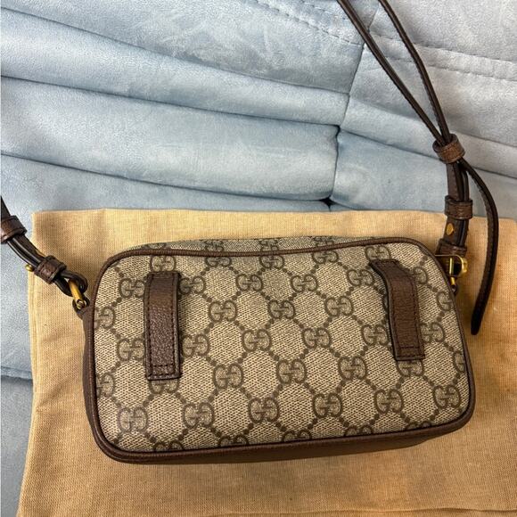 Gucci Ophidia Monogram Crossbody Bag GG with Green and Red Stripe NWT - Picture 8 of 10